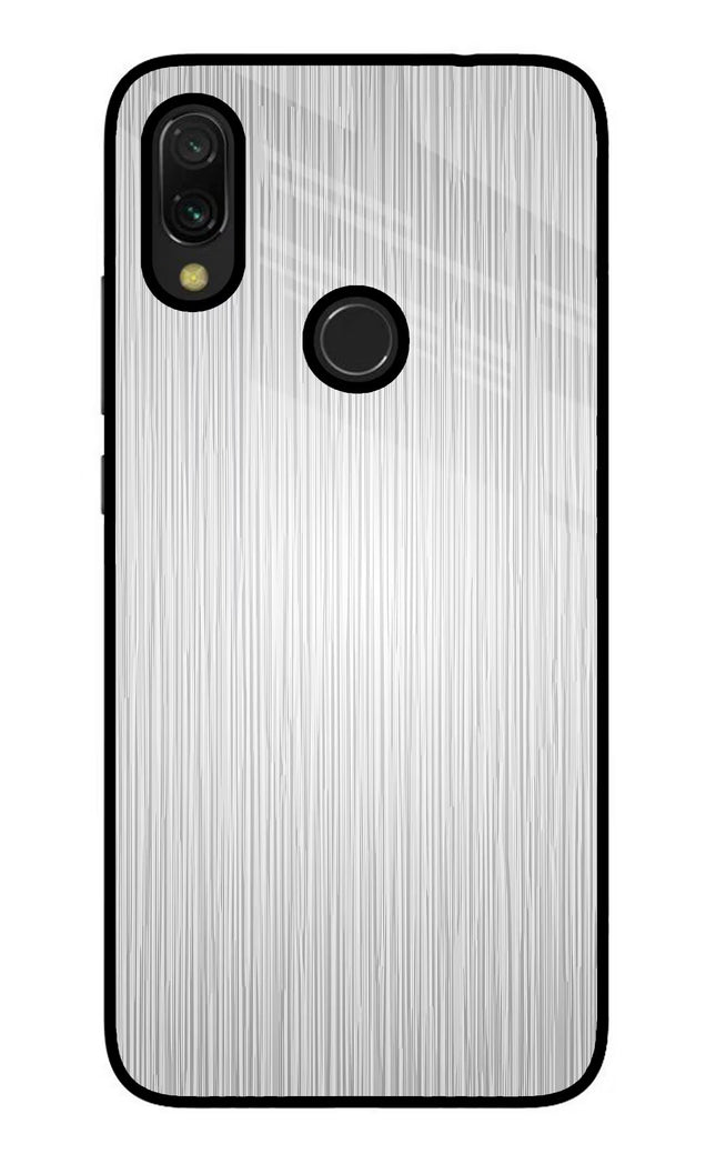 Wooden Grey Texture Redmi Y3 Glass Case Back Cover by Casekaro