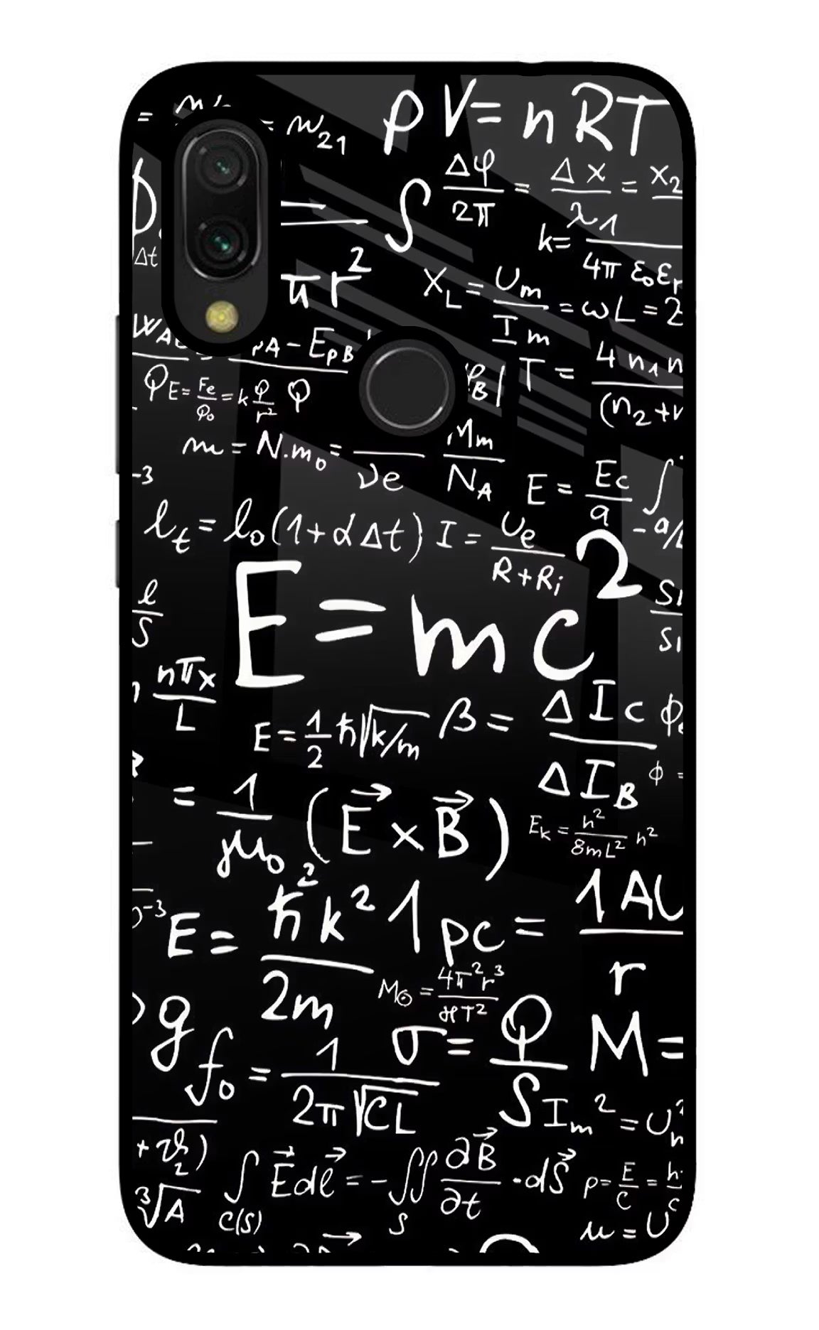 Physics Formula Redmi Y3 Glass Case