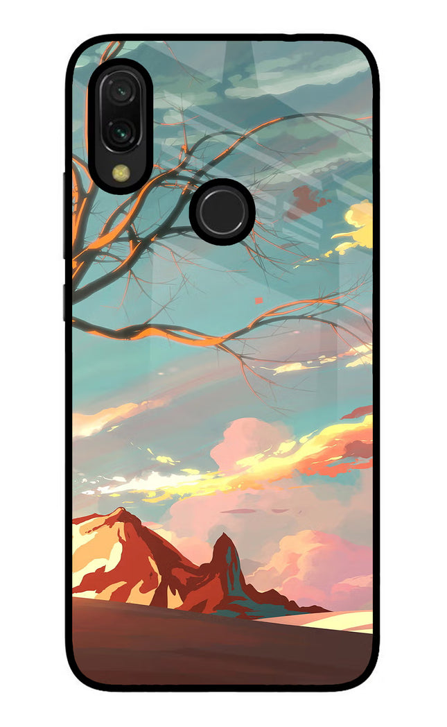 Scenery Redmi Y3 Glass Case Back Cover by Casekaro