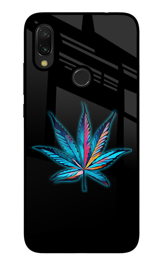 Weed Redmi Y3 Glass Case Back Cover by Casekaro