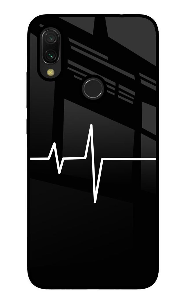 Heart Beats Redmi Y3 Glass Case Back Cover by Casekaro