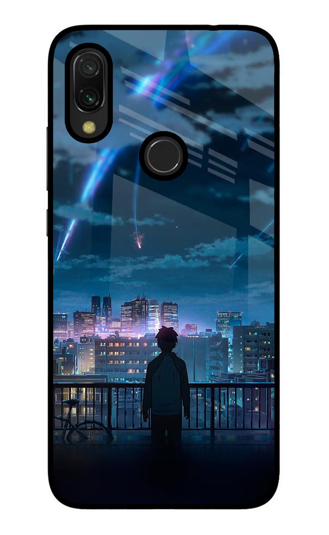Anime Redmi Y3 Glass Case Back Cover by Casekaro