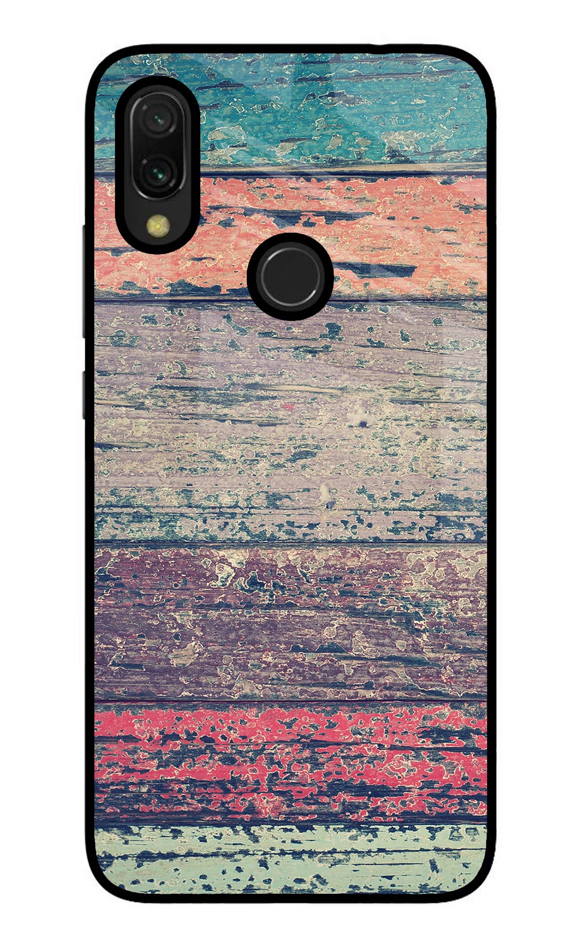 Colourful Wall Redmi Y3 Glass Case Back Cover by Casekaro