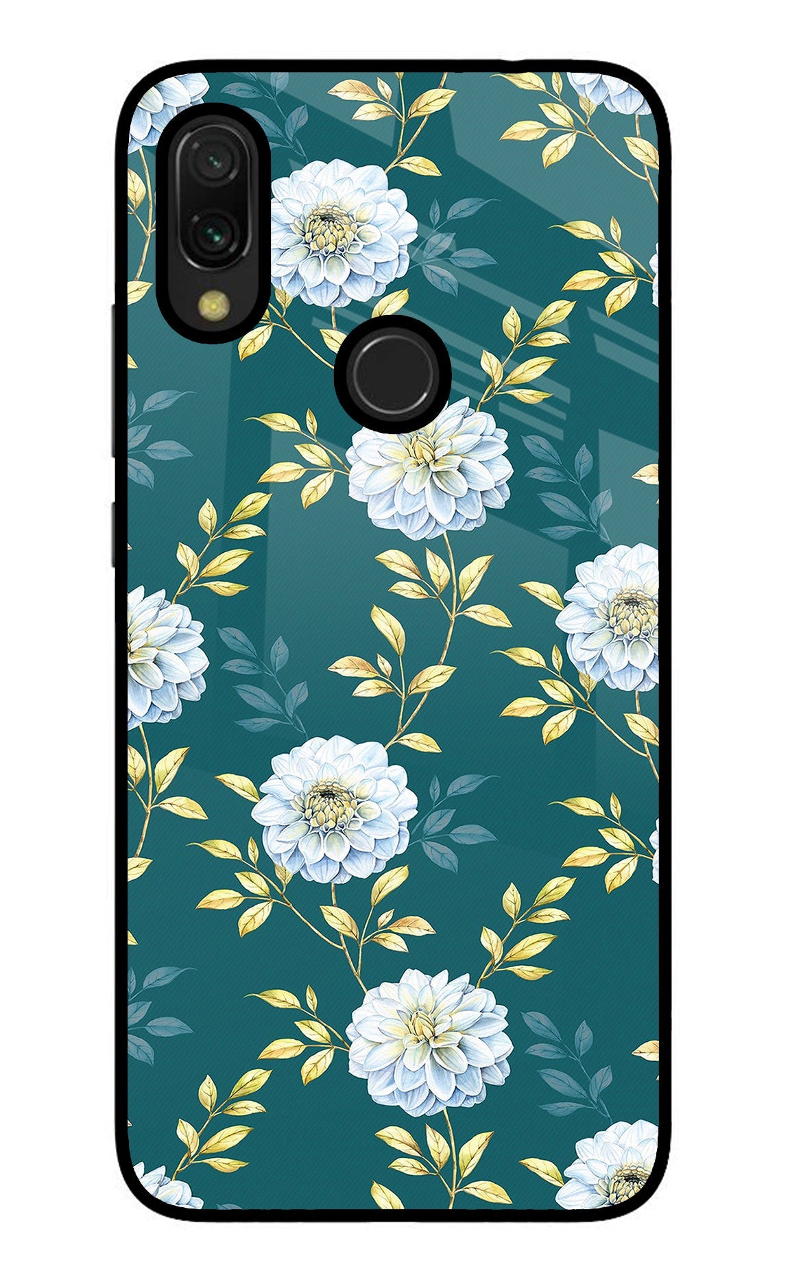 Flowers Redmi Y3 Glass Case