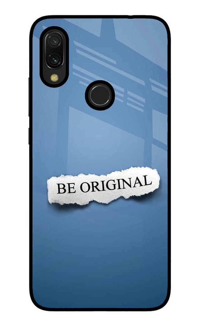 Be Original Redmi Y3 Glass Case Back Cover by Casekaro
