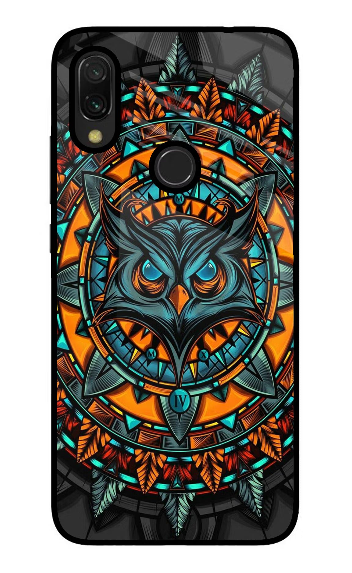 Angry Owl Art Redmi Y3 Glass Case