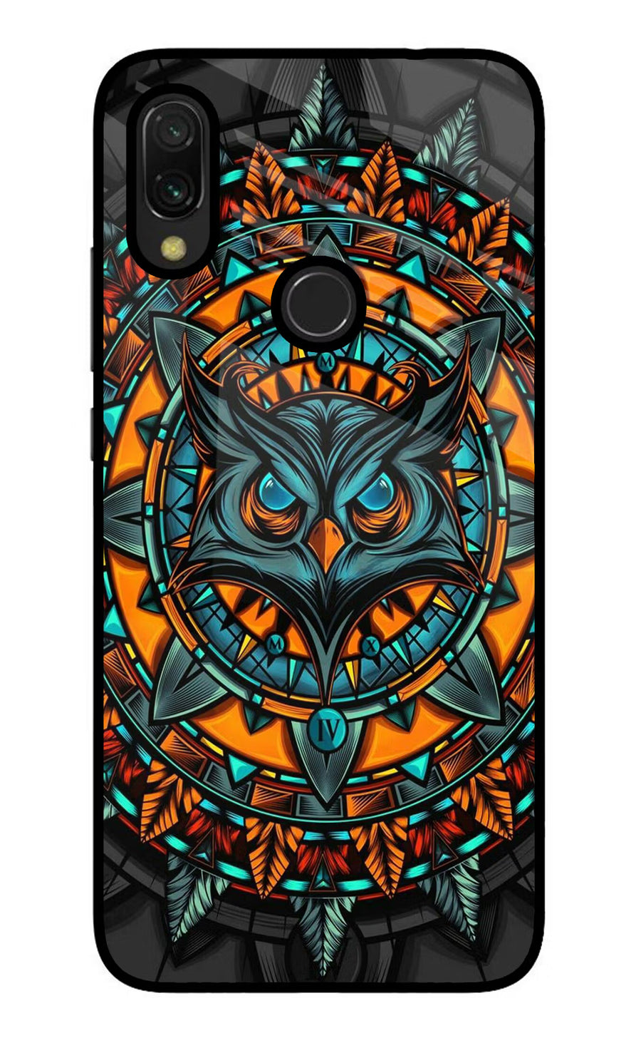 Angry Owl Art Redmi Y3 Back Cover, Glass case
