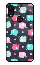 Elephants Redmi Y3 Glass Case