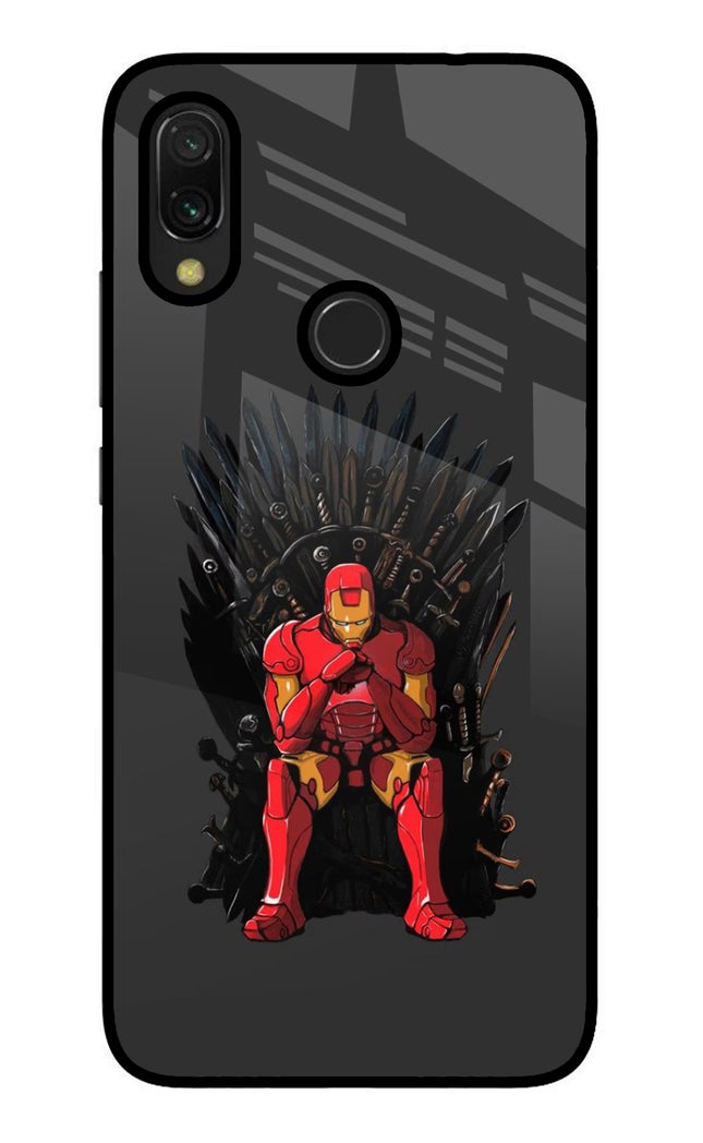 Ironman Throne Redmi Y3 Glass Case Back Cover by Casekaro