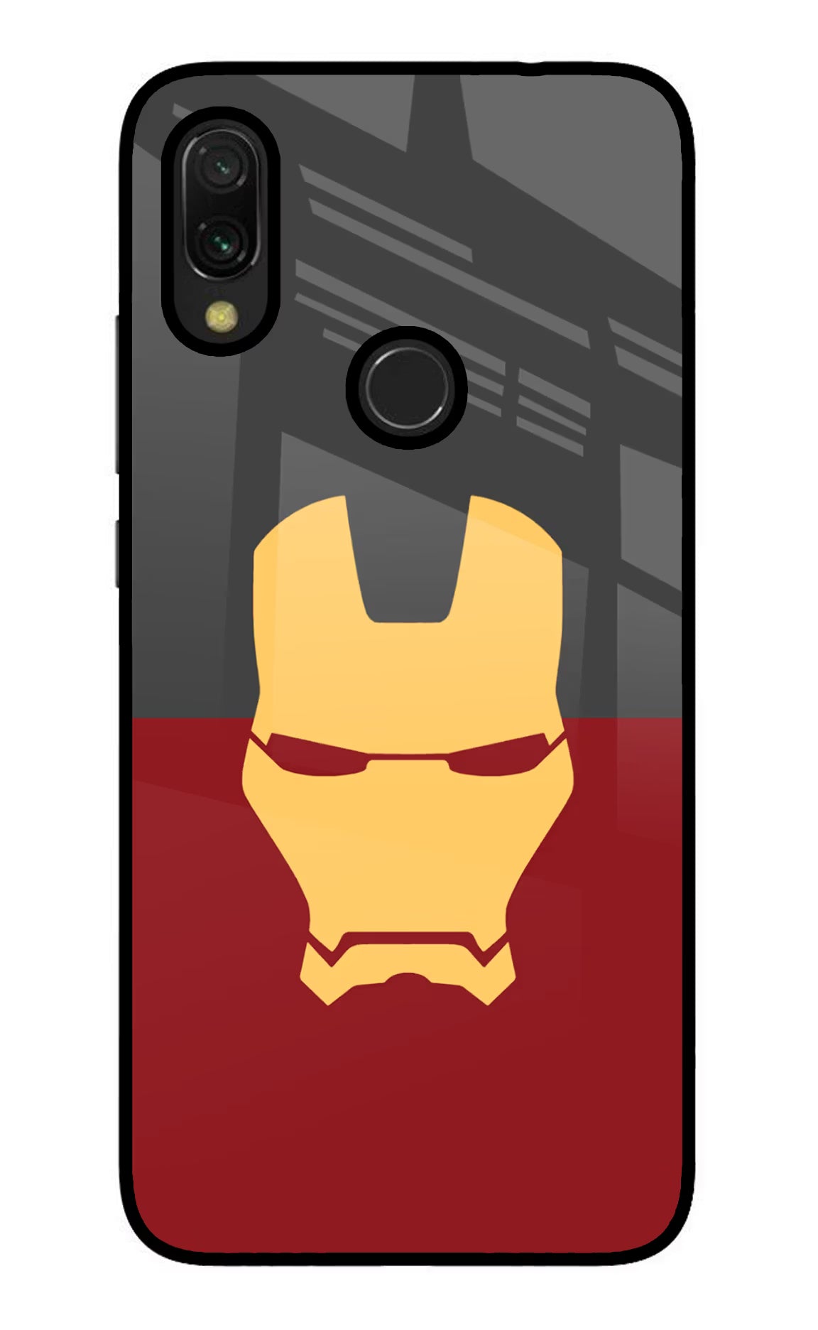 Ironman Redmi Y3 Glass Case Back Cover by Casekaro