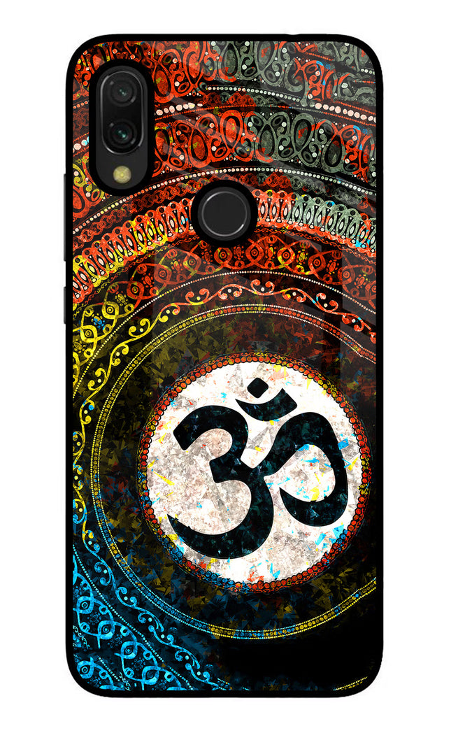 Om Cultural Redmi Y3 Glass Case Back Cover by Casekaro