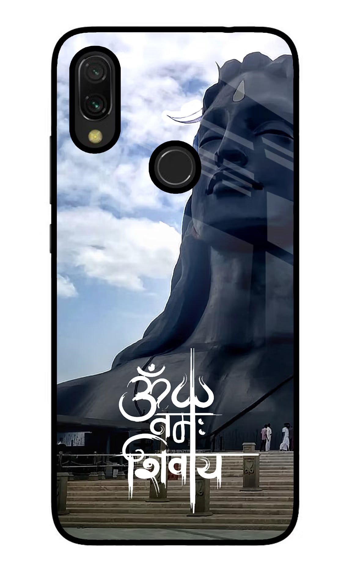Om Namah Shivay Redmi Y3 Glass Case Back Cover by Casekaro