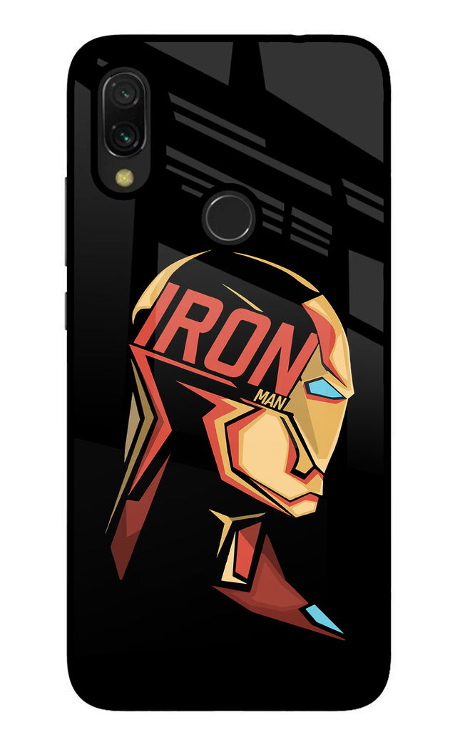 IronMan Redmi Y3 Glass Case Back Cover by Casekaro