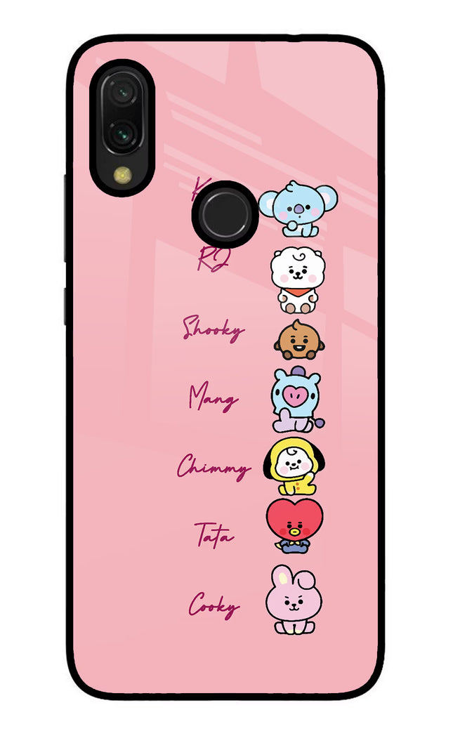 BTS names Redmi Y3 Glass Case Back Cover by Casekaro