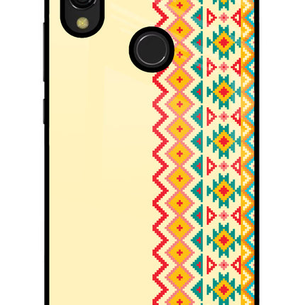 Ethnic Seamless Redmi Y3 Glass Case Back Cover by Casekaro