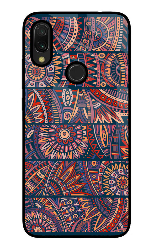 African Culture Design Redmi Y3 Glass Case Back Cover by Casekaro