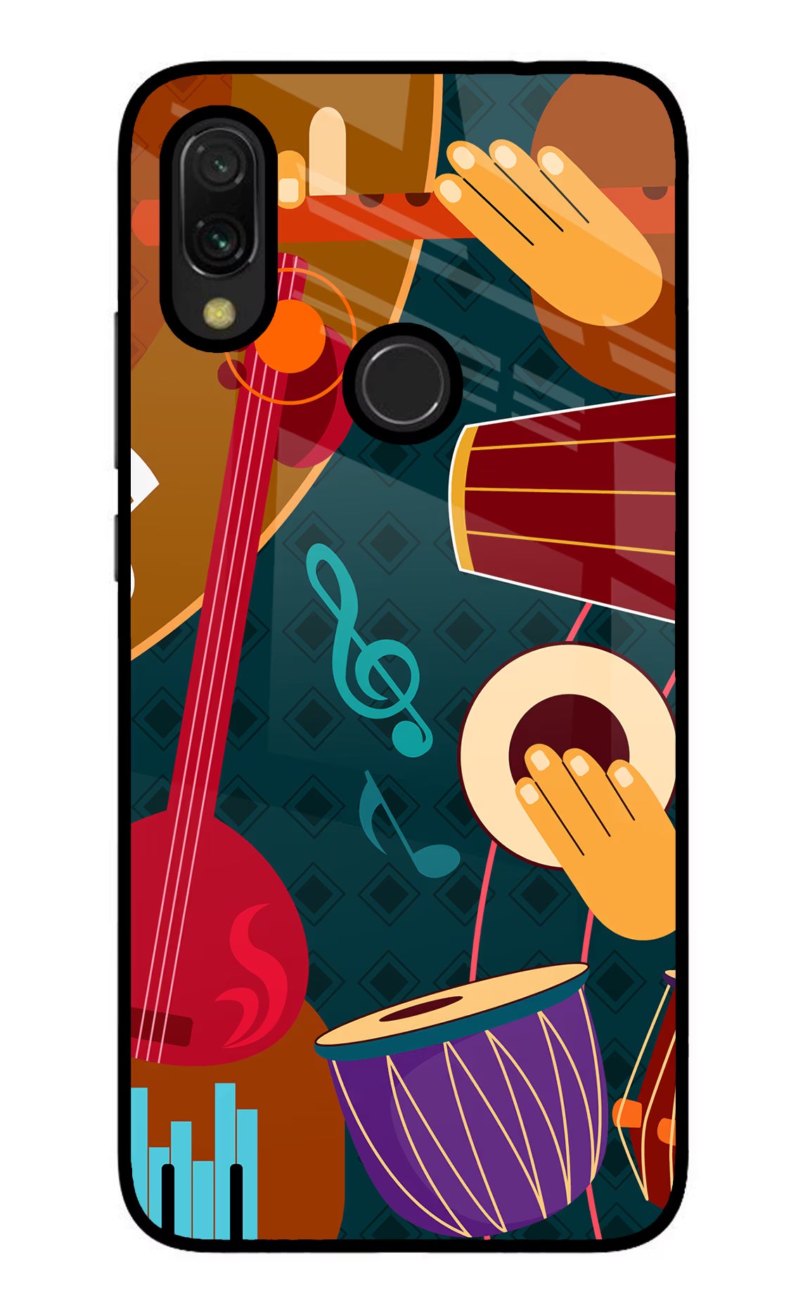 Music Instrument Redmi Y3 Glass Case