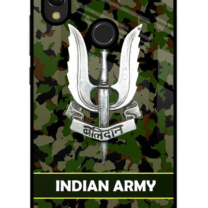 Balidan Indian Logo Redmi Y3 Glass Case Back Cover by Casekaro