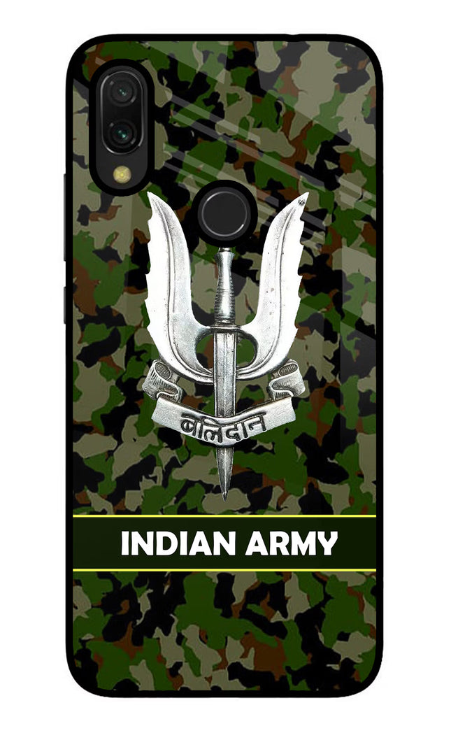 Balidan Indian Logo Redmi Y3 Glass Case Back Cover by Casekaro