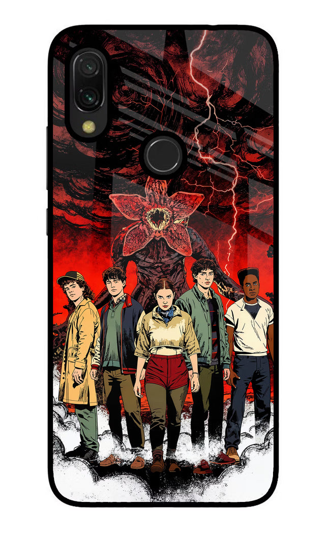 Ordinary Things Characters Redmi Y3 Glass Case Back Cover by Casekaro