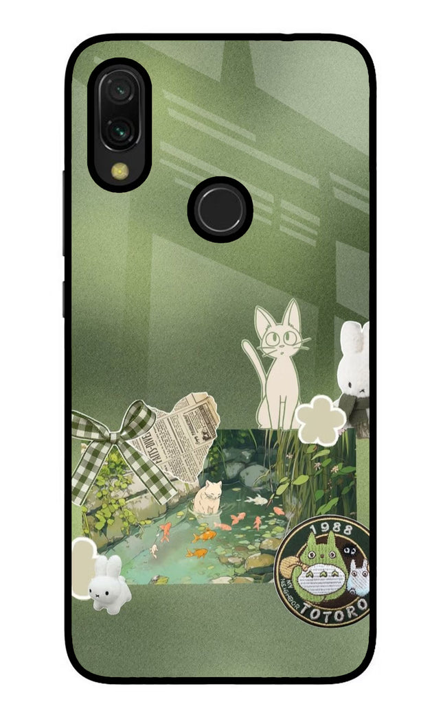 Aesthetic anime Redmi Y3 Glass Case Back Cover by Casekaro