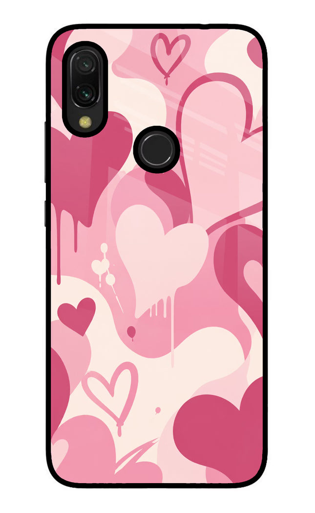 Hearty case Redmi Y3 Glass Case Back Cover by Casekaro