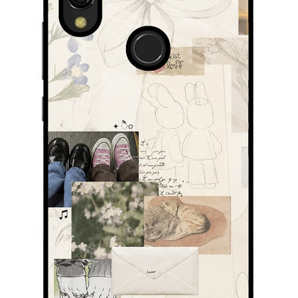 Soft Aesthetic Redmi Y3 Glass Case Back Cover by Casekaro