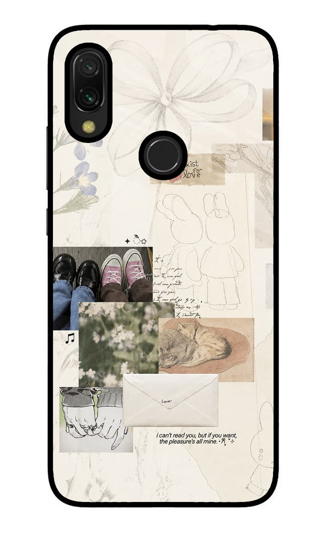 Soft Aesthetic Redmi Y3 Glass Case Back Cover by Casekaro