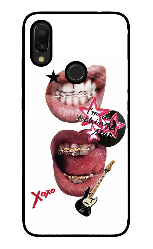 Rockstar Redmi Y3 Glass Case Back Cover by Casekaro