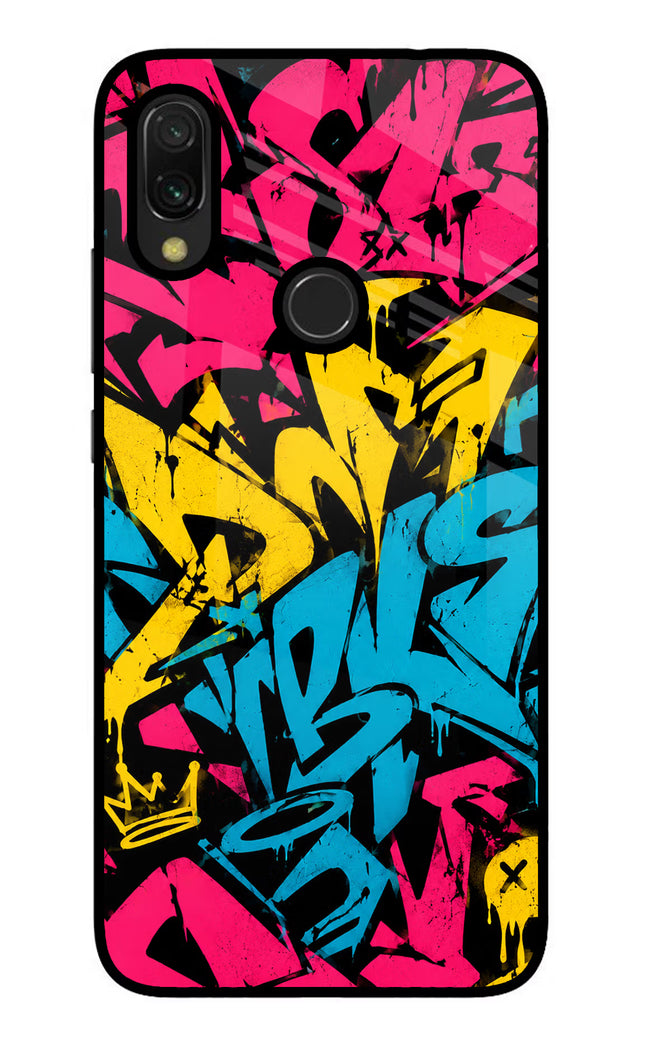 Graffiti Vibe Redmi Y3 Glass Case