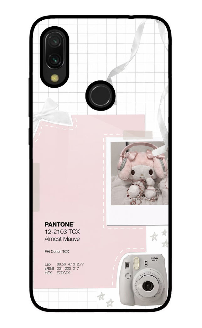 Pantone Asthetic Redmi Y3 Glass Case Back Cover by Casekaro