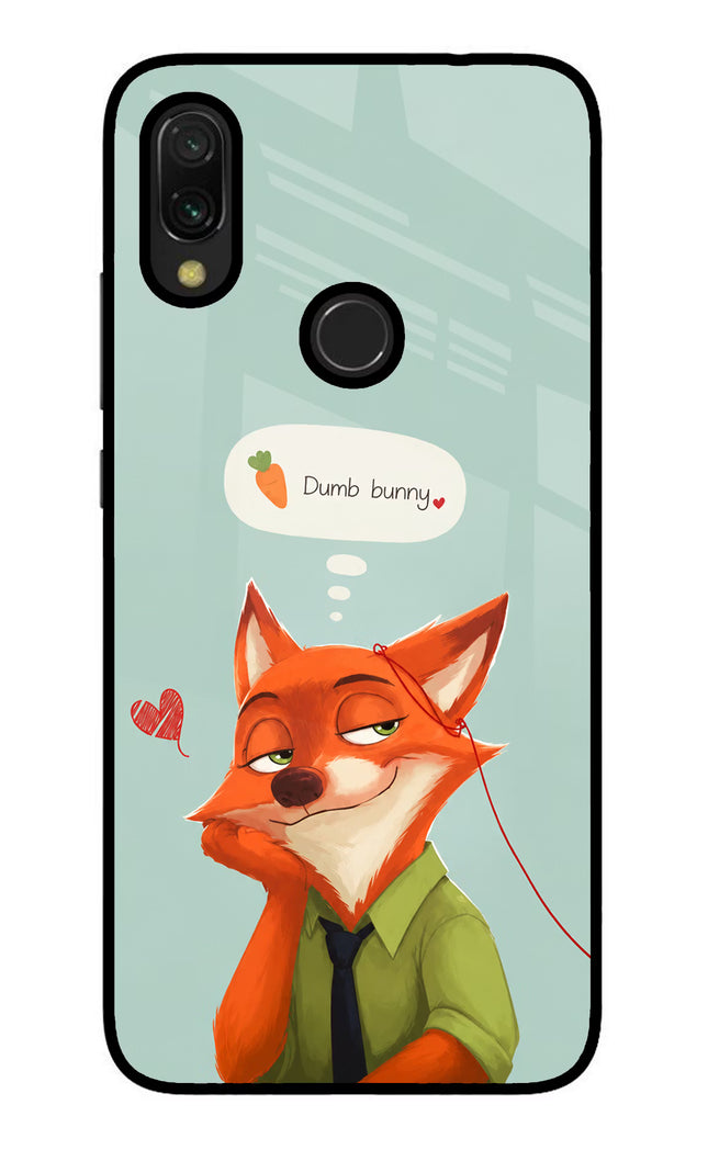 Nick Charm Redmi Y3 Glass Case Back Cover by Casekaro