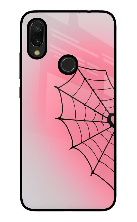 Pink Web Redmi Y3 Glass Case
