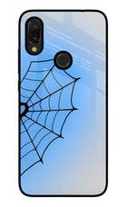 Blue Web Redmi Y3 Glass Case