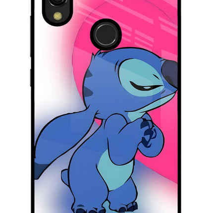 Stitch Hug Redmi Y3 Glass Case