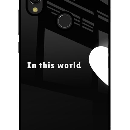 This World Redmi Y3 Glass Case Back Cover by Casekaro