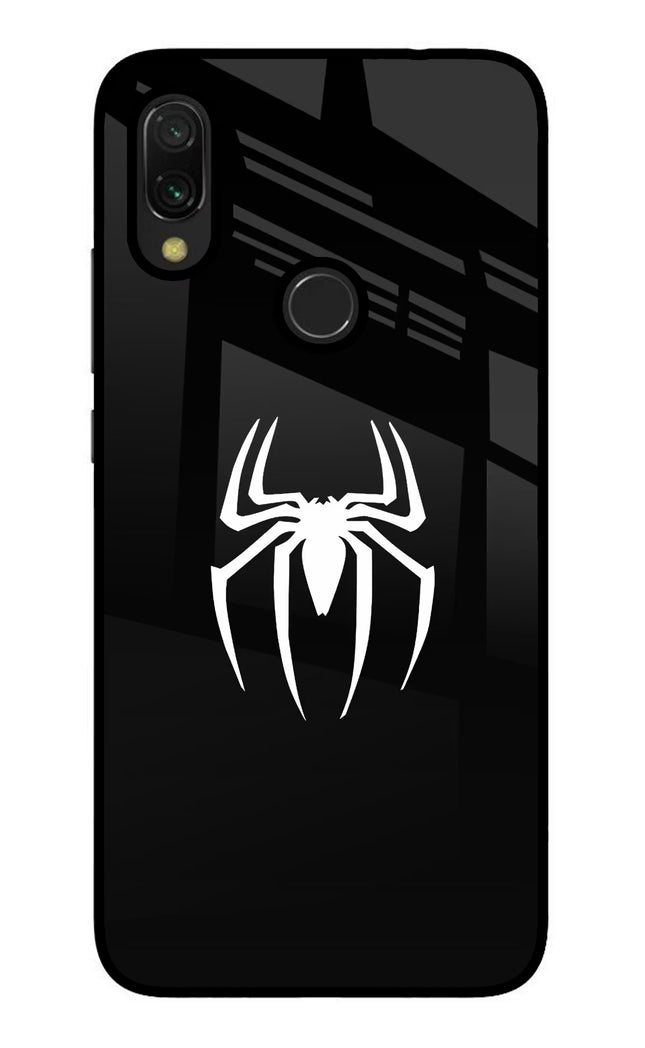Miles Symbol Redmi Y3 Glass Case Back Cover by Casekaro