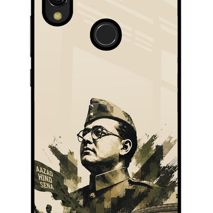 Netaji Rising Redmi Y3 Glass Case