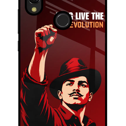 Bhagat Singh Revolution Redmi Y3 Glass Case