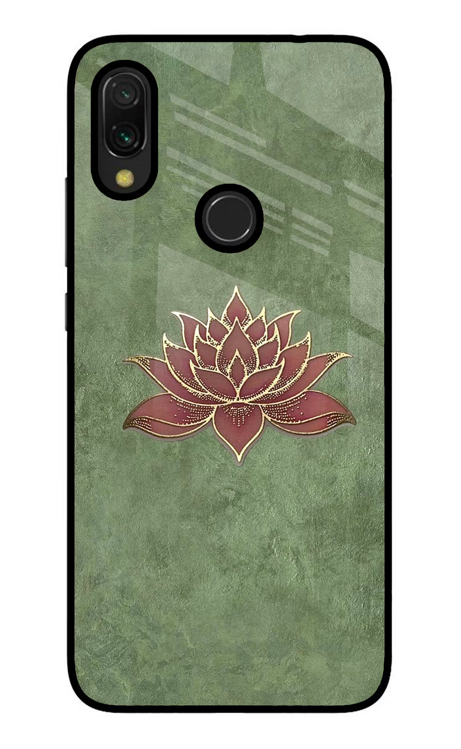Lotus Grace Redmi Y3 Back Cover, Glass case