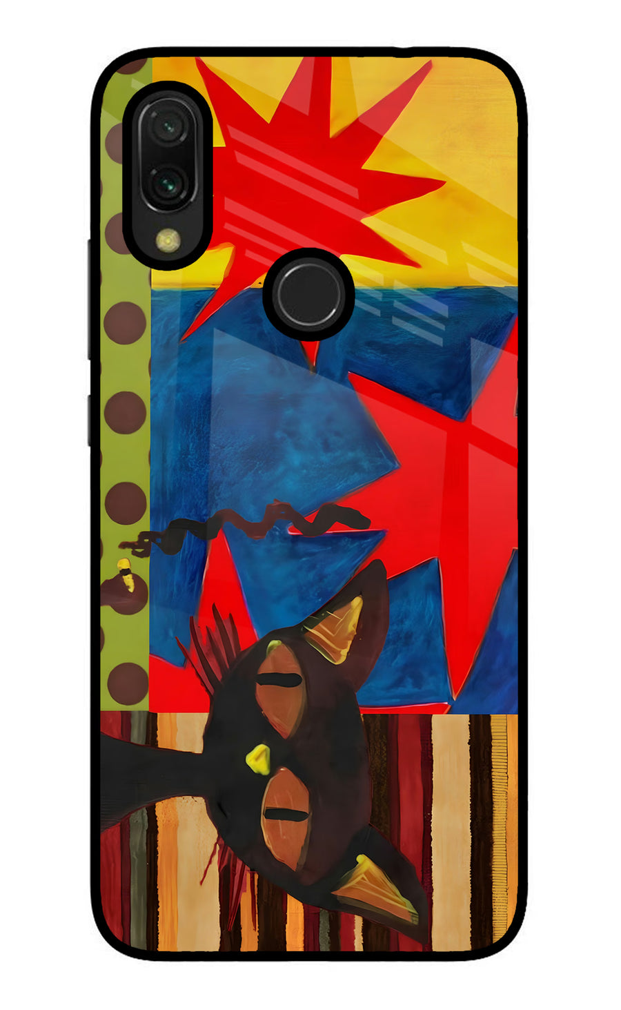 Pop Cat Redmi Y3 Back Cover, Glass case