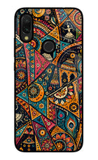 Folk Print Redmi Y3 Glass Case