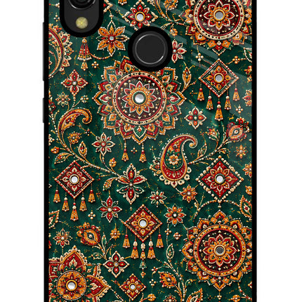 Green Pataka Redmi Y3 Glass Case
