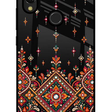 Noir Mehfil Redmi Y3 Glass Case
