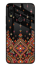 Noir Mehfil Redmi Y3 Glass Case