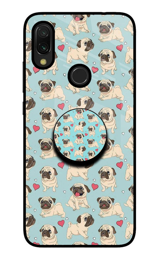 Pug Dog Redmi Y3 Glass Case