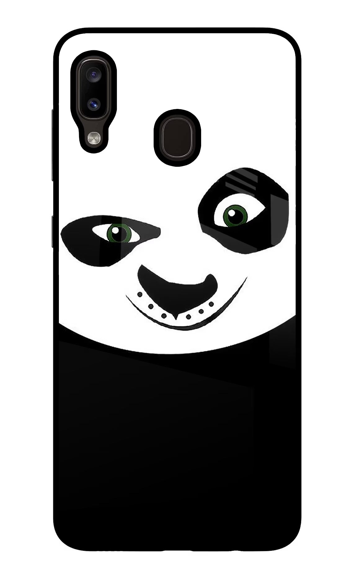 Panda Samsung A20/M10s Glass Case Back Cover by Casekaro