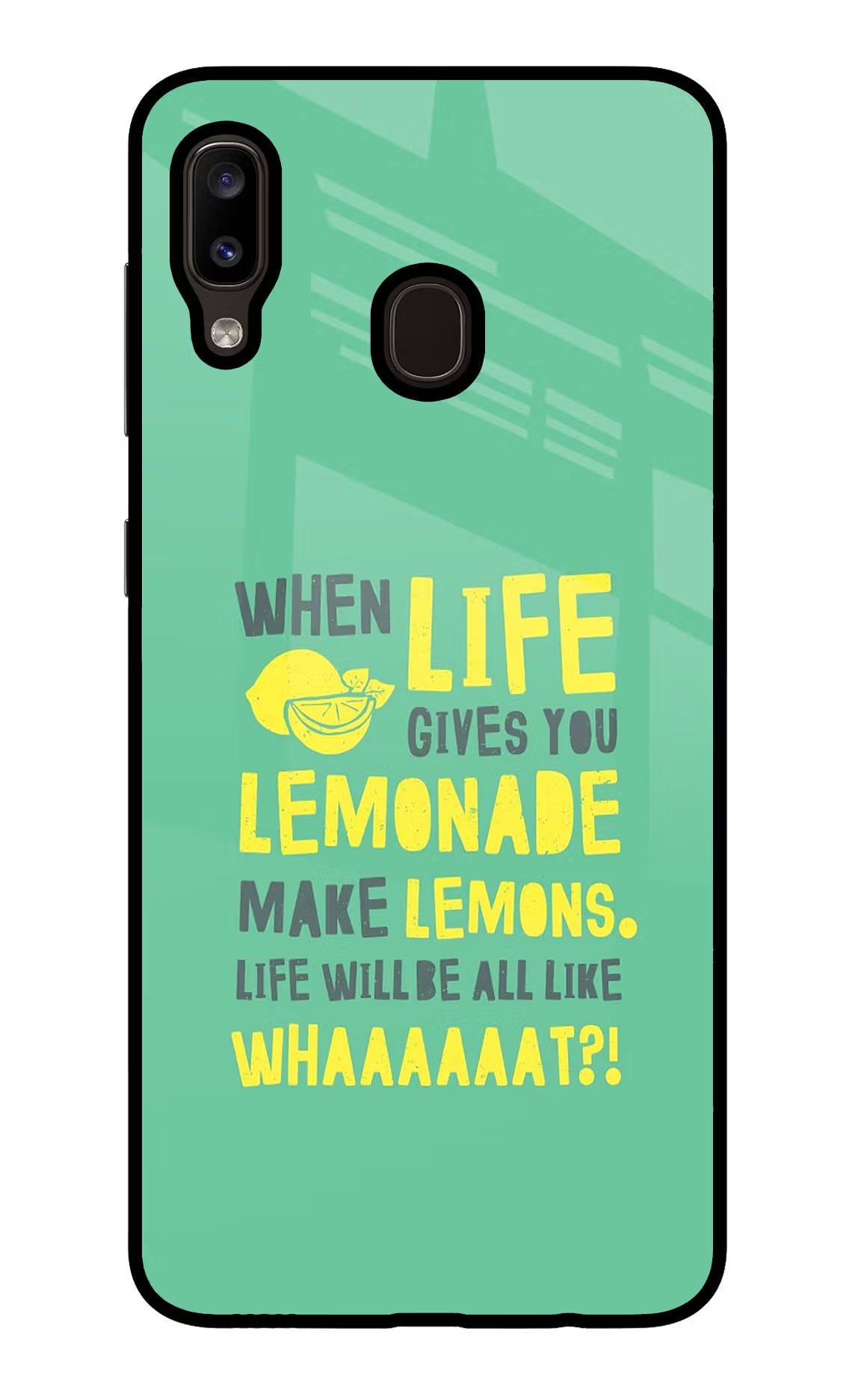 Quote Samsung A20/M10s Glass Case Back Cover by Casekaro