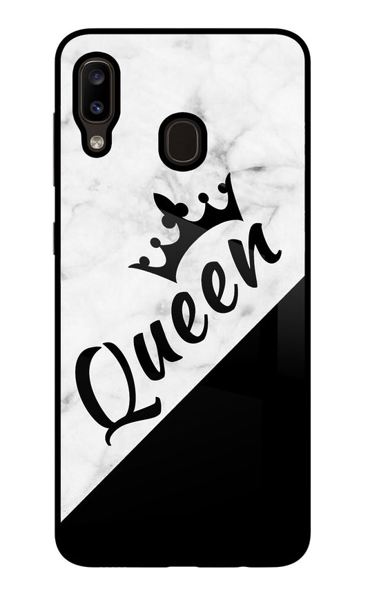 Queen Samsung A20/M10s Glass Case
