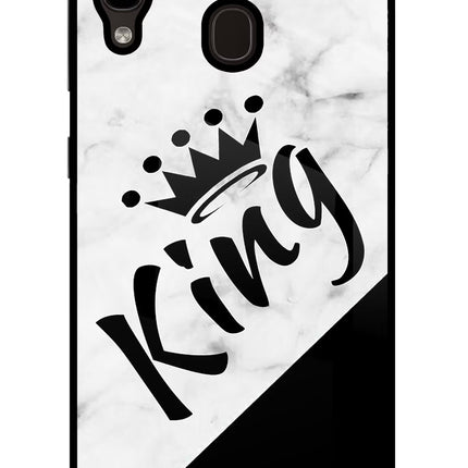 King Samsung A20/M10s Glass Case Back Cover by Casekaro